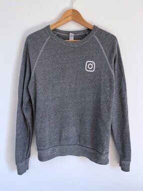 Official Instagram tech crewneck light sweatshirt in heather grey
